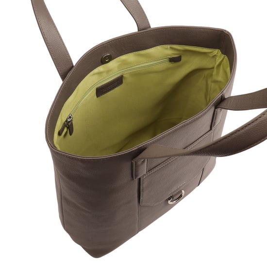 Edyln Brown Leather Shoulder Bag - Image 4