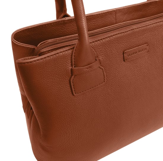 Daissy Brown Leather Shoulder Bag - Image 3