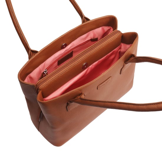 Daissy Brown Leather Shoulder Bag - Image 4