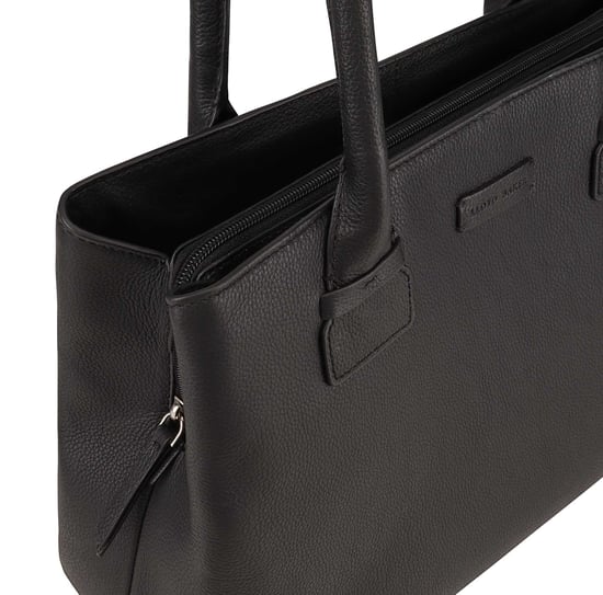 Daissy Black Leather Shoulder Bag - Image 3