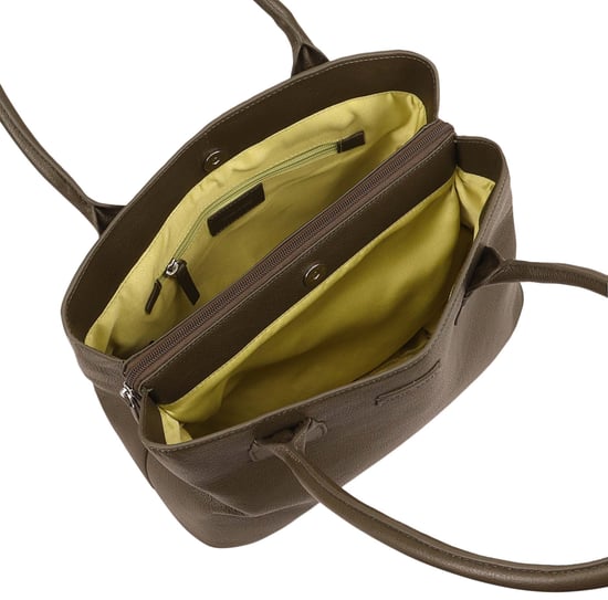 Daissy Khaki Leather Shoulder Bag  - Image 3