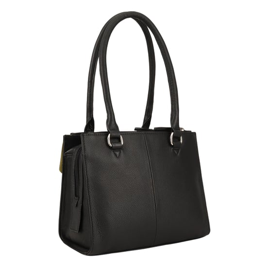 Leyla Black Leather Multi Way Bag - Image 2