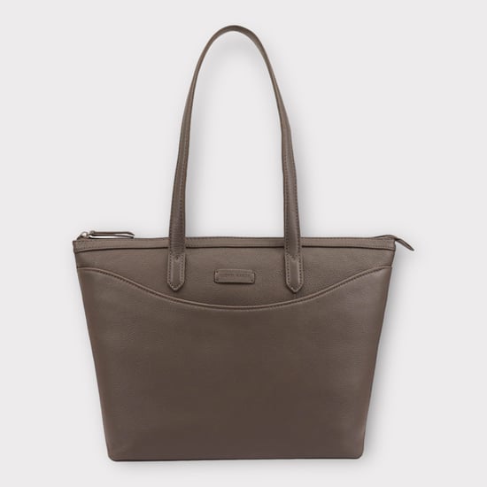 Gloshi Brown Leather Shoulder Bag - Image 1