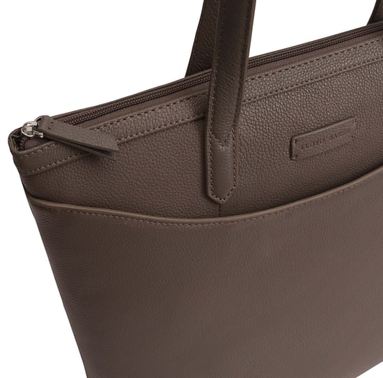 Gloshi Brown Leather Shoulder Bag - Image 3