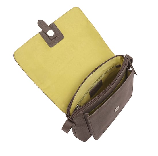 Evelyn Brown Leather Cross Body Bag - Image 4