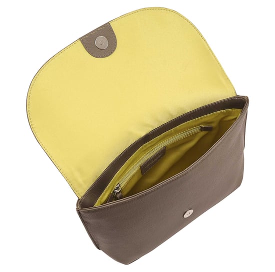 Lyna Brown Leather Cross Body Bag - Image 3