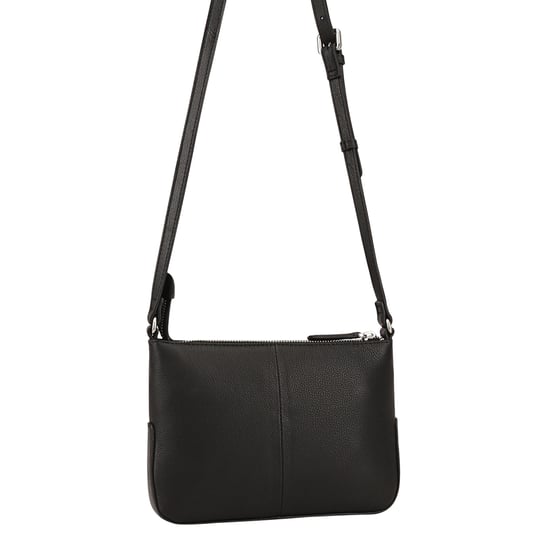 Deval Black Leather Cross Body Bag - Image 2