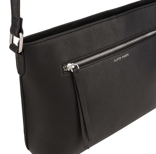 Laysa Black Leather Cross Body Bag - Image 3
