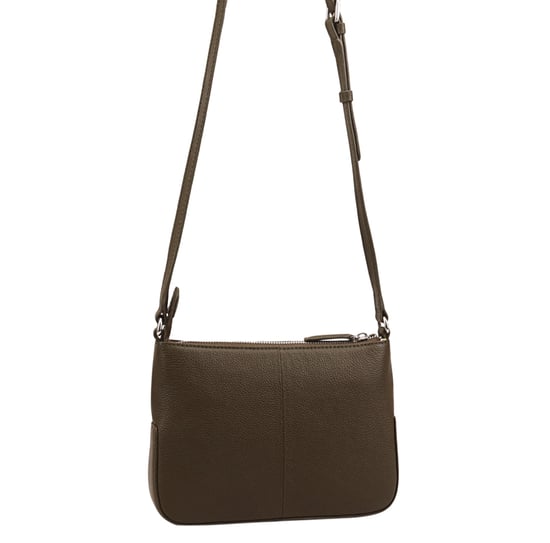Deval Khaki Leather Cross Body Bag - Image 2