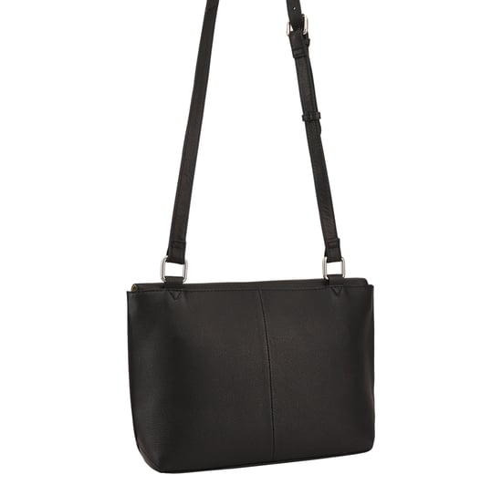 Lyna Black Leather Cross Body Bag - Image 2
