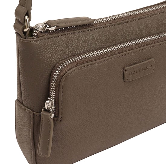 Deval Brown Leather Cross Body Bag - Image 3