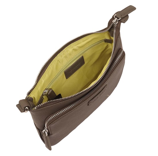Deval Brown Leather Cross Body Bag - Image 4