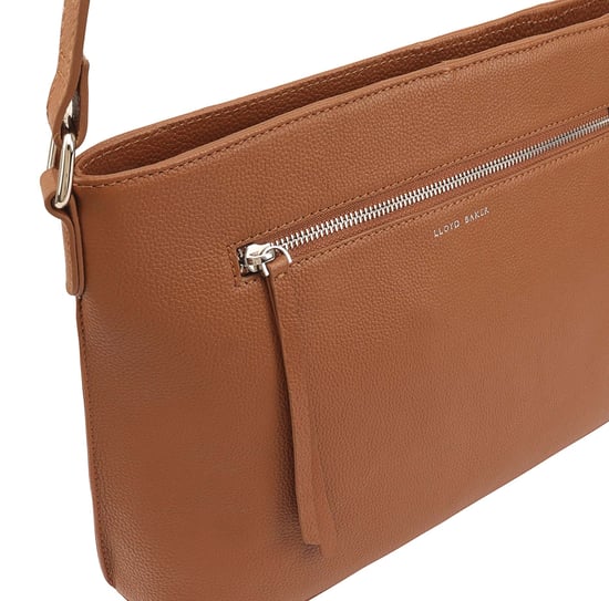 Laysa Brown Leather Cross Body Bag - Image 3