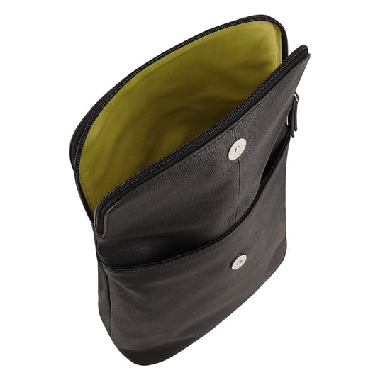 Agra Black Leather Backpack Bag  - Image 4