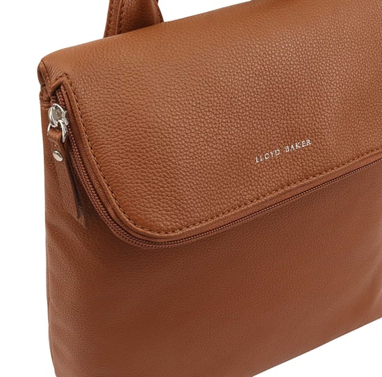 Agra Camel Leather Backpack Bag - Image 3