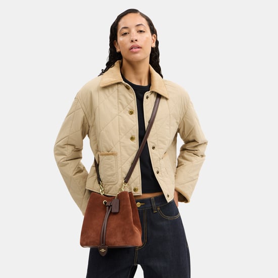 Rowan Bucket Bag in Suede - Image 4