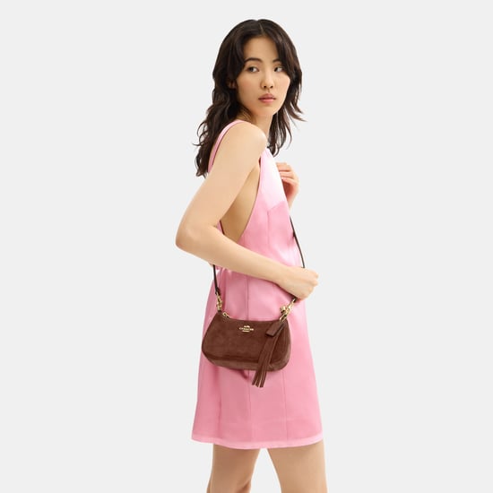 Teri Mini Crossbody in Suede - Image 4