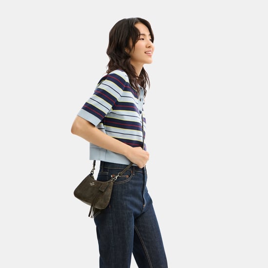 Teri Mini Crossbody in Suede - Image 4