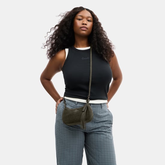 Teri Mini Crossbody in Suede - Image 5