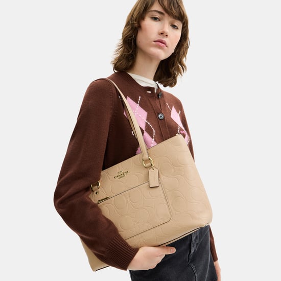 Station Tote in Signature Pebbled Leather - Image 4