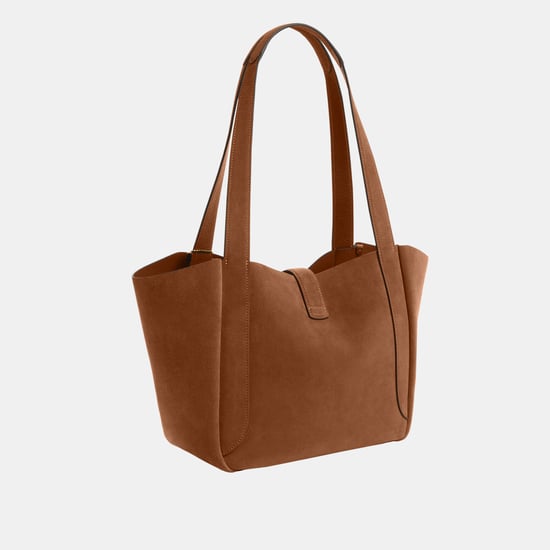 Hadley Turnlock Tote in Suede - Image 2