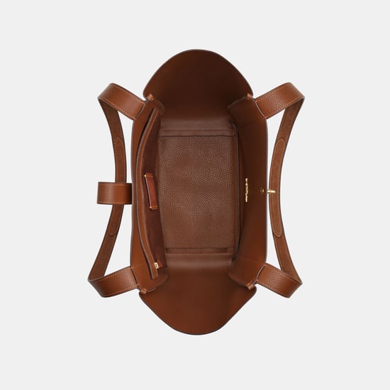 Hadley Turnlock Tote in Suede - Image 3