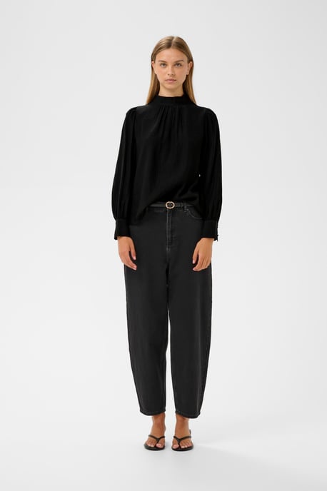 TrishIW High Neck Shirt Blouse with long sleeve - Image 1