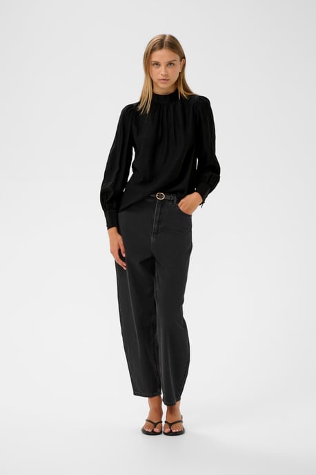 TrishIW High Neck Shirt Blouse with long sleeve - Image 2