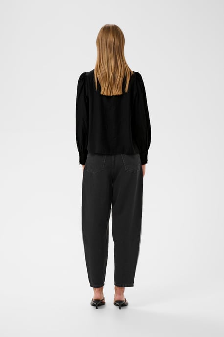 TrishIW High Neck Shirt Blouse with long sleeve - Image 3