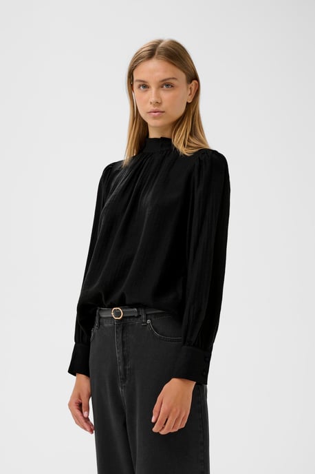 TrishIW High Neck Shirt Blouse with long sleeve - Image 4