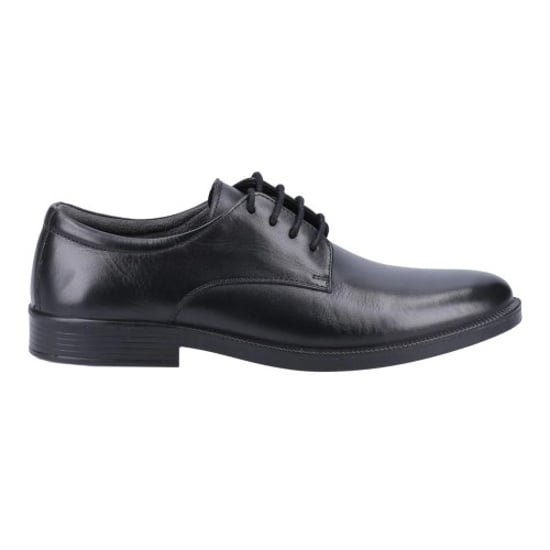 Hush Puppies Mens Neal Leather Lace Up Shoes (Black) - Image 1