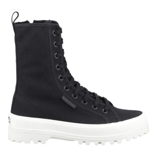 Superga Dames 2641 Alpina Hoge Enkellaarsjes (Zwart) - Image 1