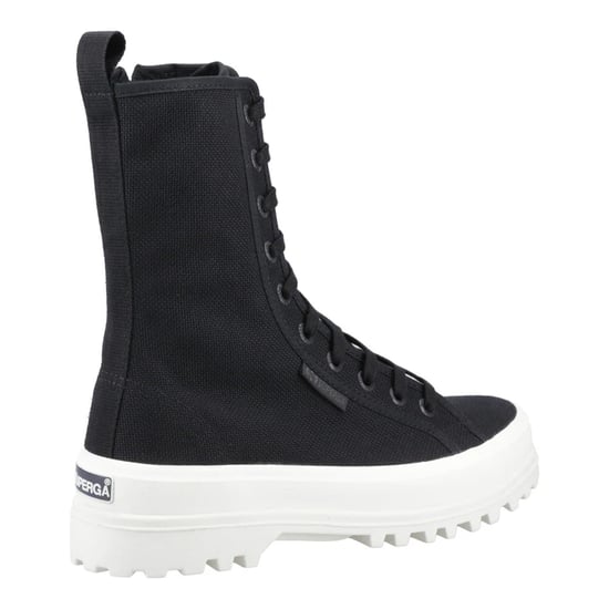 Superga Dames 2641 Alpina Hoge Enkellaarsjes (Zwart) - Image 2