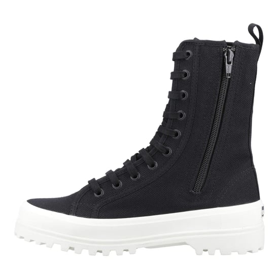 Superga Dames 2641 Alpina Hoge Enkellaarsjes (Zwart) - Image 3