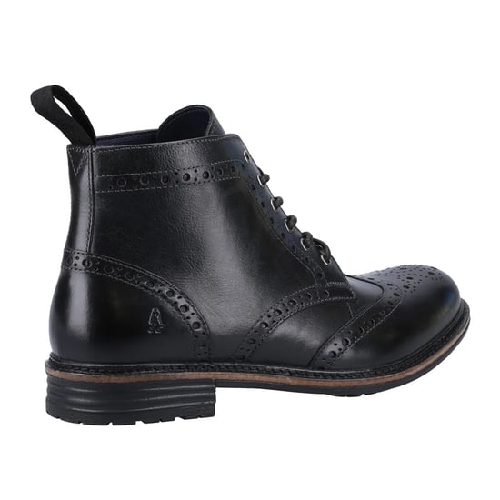 Hush Puppies Heren Joshua Leren Enkelboots (Zwart) - Image 2