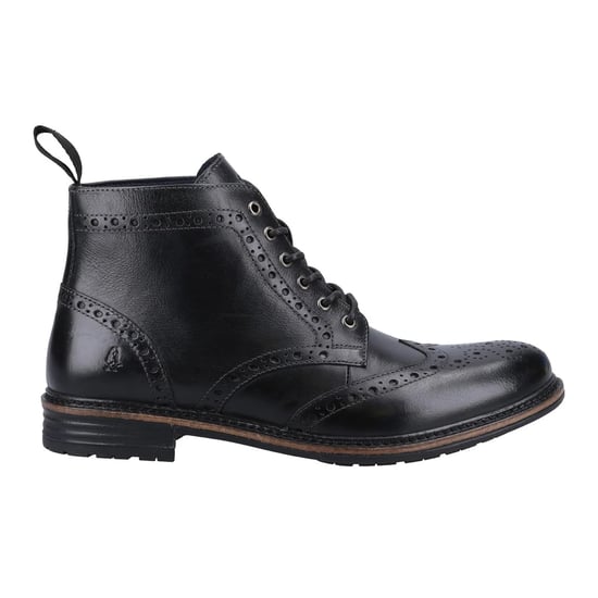 Hush Puppies Heren Joshua Leren Enkelboots (Zwart) - Image 3