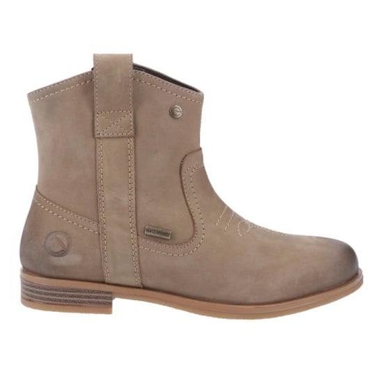 Cotswold Dames Signet Leren Enkellaarsjes (Taupe) - Image 1