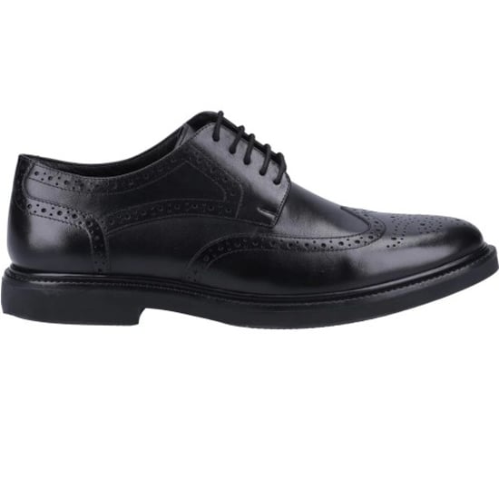 Hush Puppies Heren Kingston Leren Brogues (Zwart) - Image 1