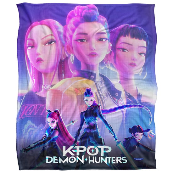 K-Pop Demon Hunters Klaar om te Vecht Fleece Huntr/X Supersoft Dekentje (Multikleur) - Image 1