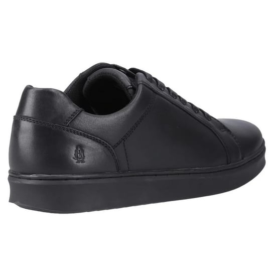 Hush Puppies Mens Madden Leather Trainers (Black) - Image 2