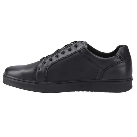 Hush Puppies Mens Madden Leather Trainers (Black) - Image 3