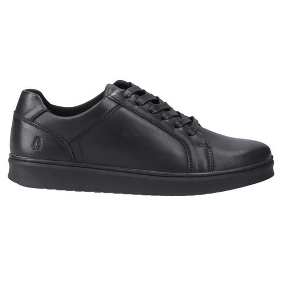 Hush Puppies Mens Madden Leather Trainers (Black) - Image 4