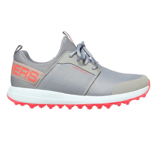 Skechers Womens/Ladies Go Golf Max Sport Trainers (Grey/Coral) - Image 1