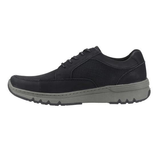 Hush Puppies Heren Nelson Leren Veterschoenen (Zwart) - Image 3