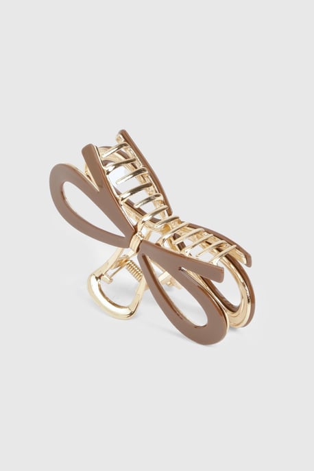 Large Resin Bow Metal Claw Clip - Image 3