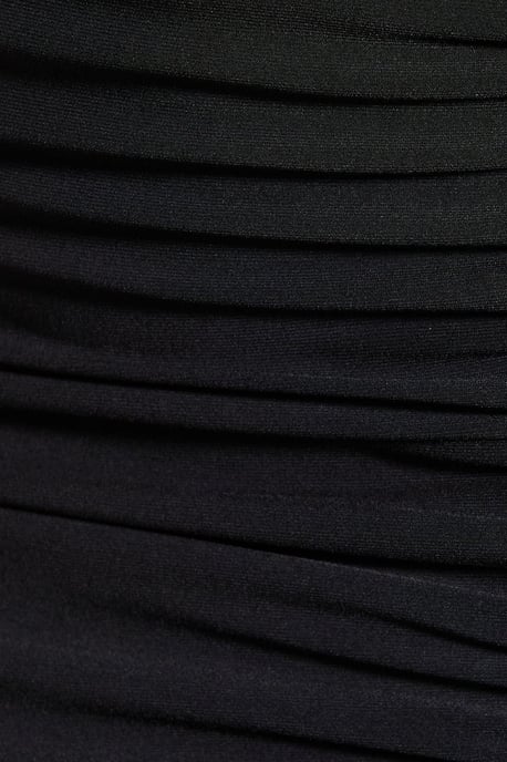 Bardot Drape Detail Mini Dress - Image 5