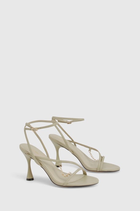 Chain Detail Flared Heels - Image 2