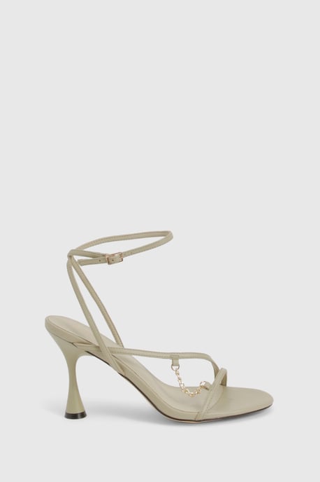 Chain Detail Flared Heels - Image 3