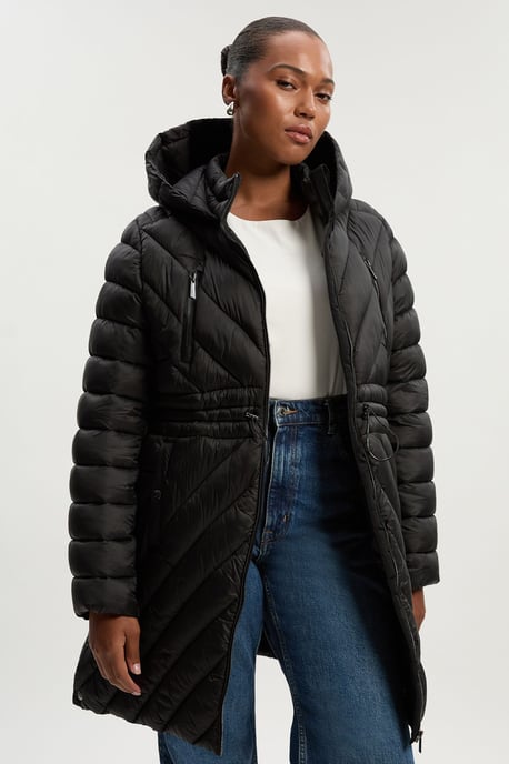 Plus Size Lightweight Packable Coat - Image 1