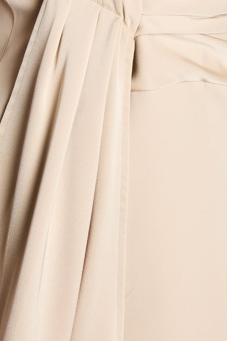 Satin Detail Drape Front Blazer - Image 5